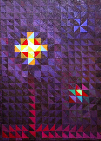 Antu, Kuyen, Wangulen; Ñuke mapu pintura al óleo de Julio Muñoz