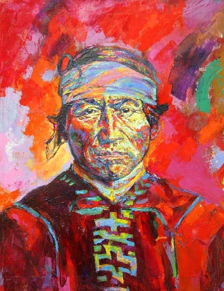 Lonko Lonkon pintura al óleo